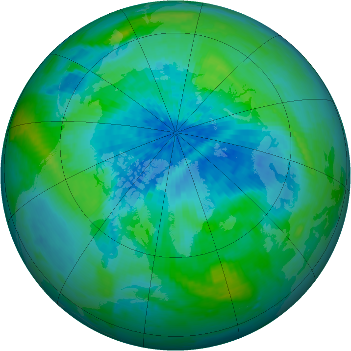 Arctic ozone map for 11 September 2002